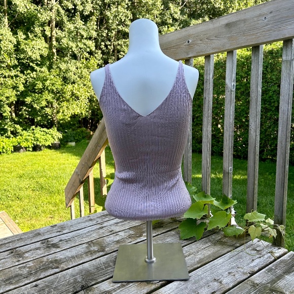 H&M ⎮ Lilac ribbed camisole - Picture 3 of 5